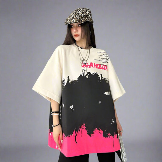 Medium long T-shirt oversize