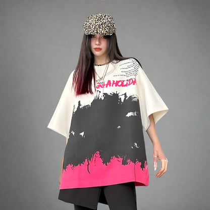 Medium long T-shirt oversize