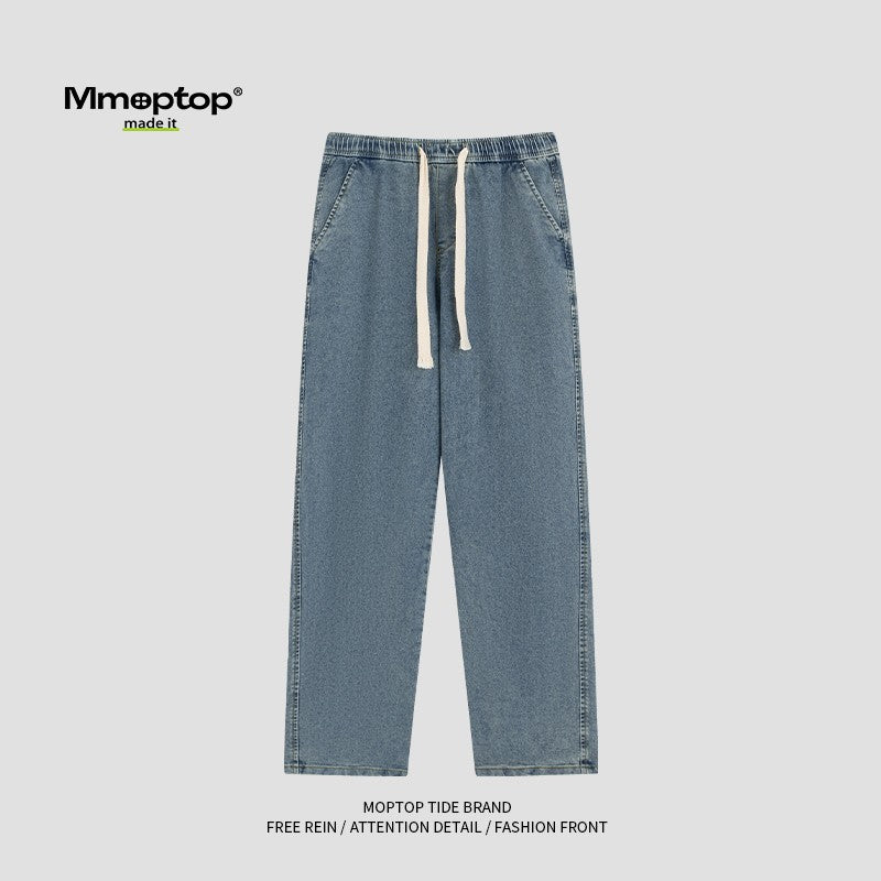 new winter straight pants light jeans