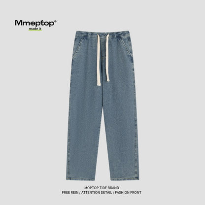 new winter straight pants light jeans