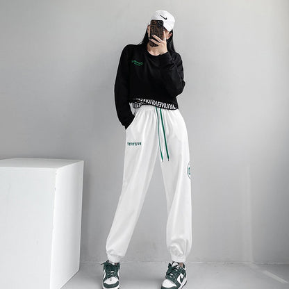 Short Street Sport Sweater Fashion Loose Jazz Set