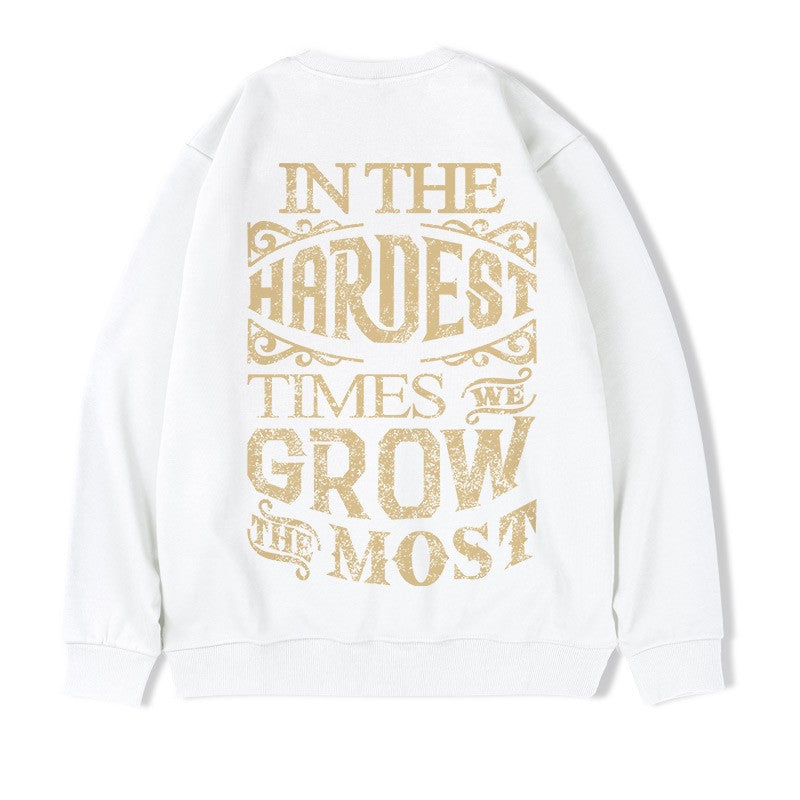 Unisex sweatshirts round neck hip-hop trend oversize