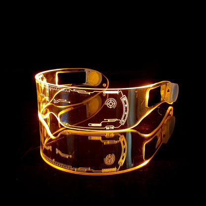 Super coole Discobrille LED Bar Requisiten Brille