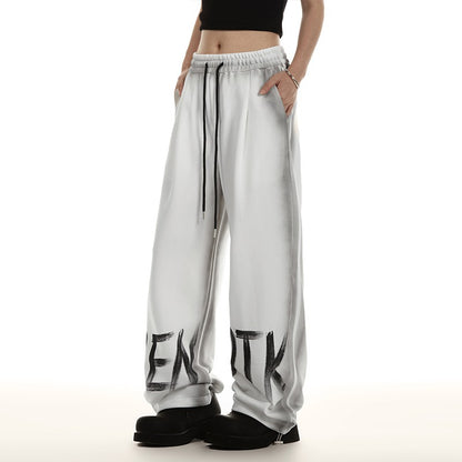 Sweatpants unisex hip-hop high washed jazz casual sports pants