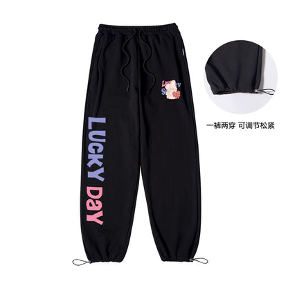 Wide Leg Sweatpants Women's Straight Pants Loose Fit