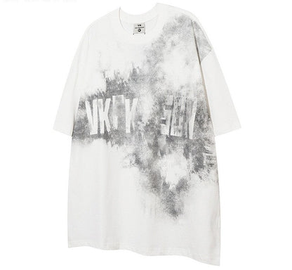 T-shirt original dark graffiti loose short-sleeved unisex oversize summer T-shirt