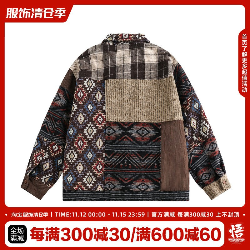 Winter men's spring and autumn Japanese style vintage casual jacket tops