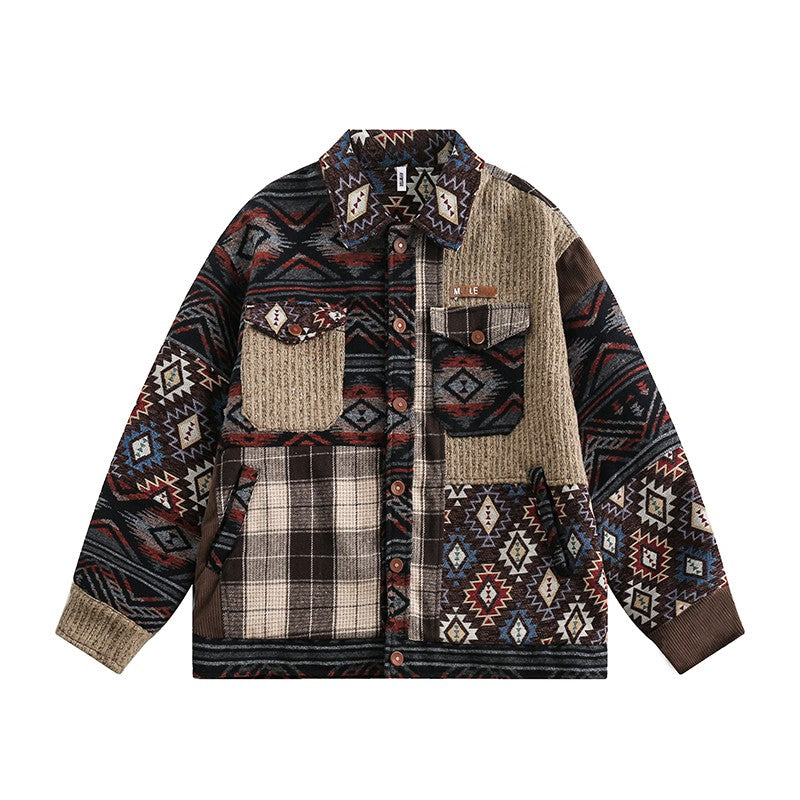 Winter men's spring and autumn Japanese style vintage casual jacket tops