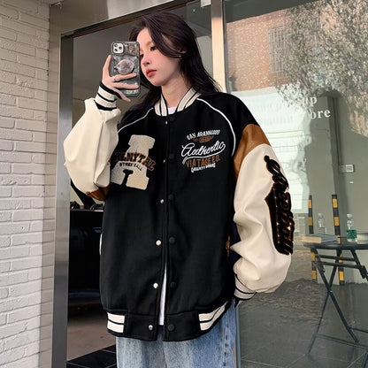 Baseball jacket unisex hip-hop style casual tops