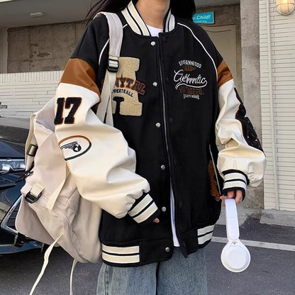 Baseball jacket unisex hip-hop style casual tops