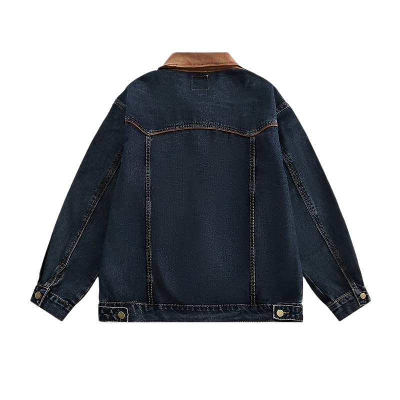 Denim  men's spring and autumn tops loose jacket