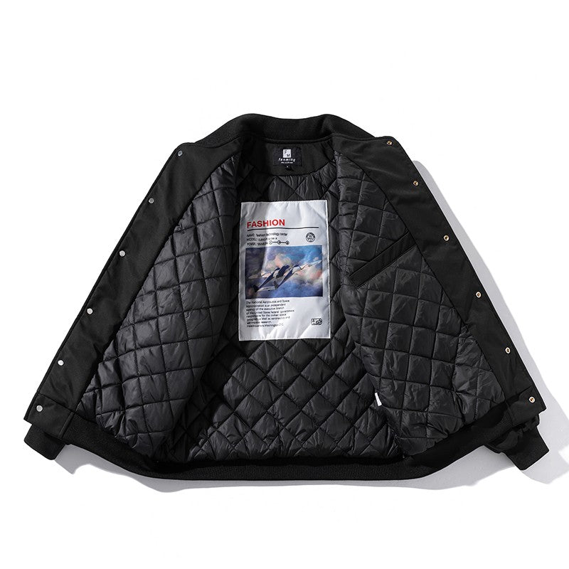 Winter thick cotton coat baseball jacket pilot jacket cotton coat motorcycle jacket