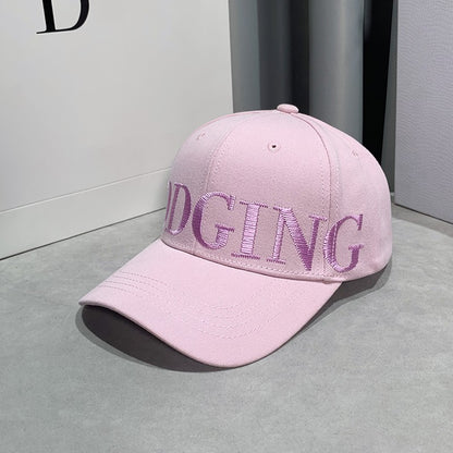 Letters Wide Brim Baseball Cap