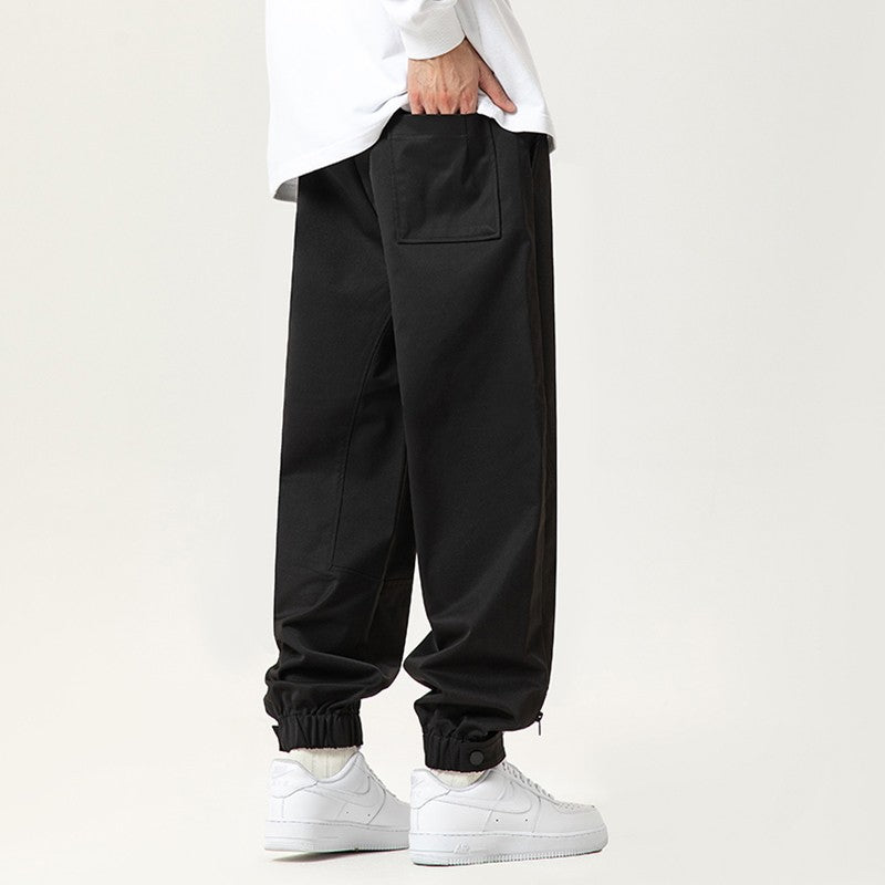 Spring trousers trend casual pants men's American high street loose trendy pants men