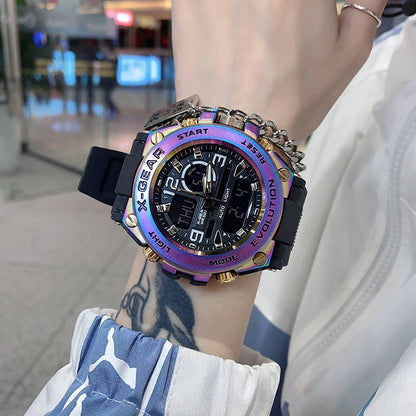 New Concept Unisex Watch Electronic Trendy Big dial Sports Wristwatches