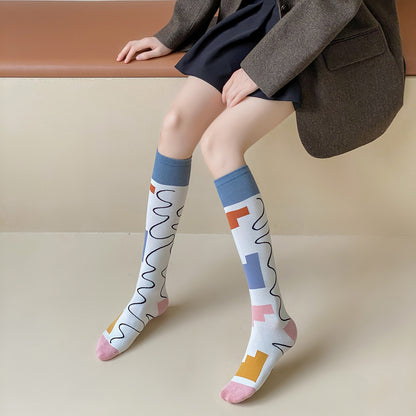 Women's socks autumn and winter unisex pile stockings trendy long tube cotton