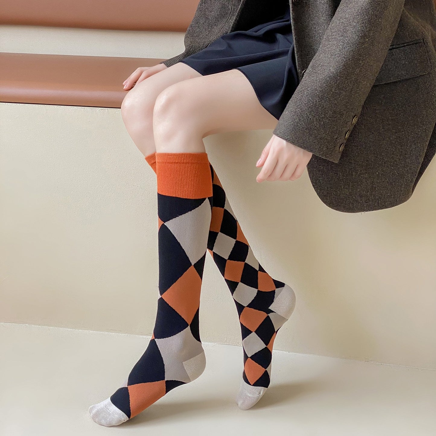 Women's socks autumn and winter unisex pile stockings trendy long tube cotton