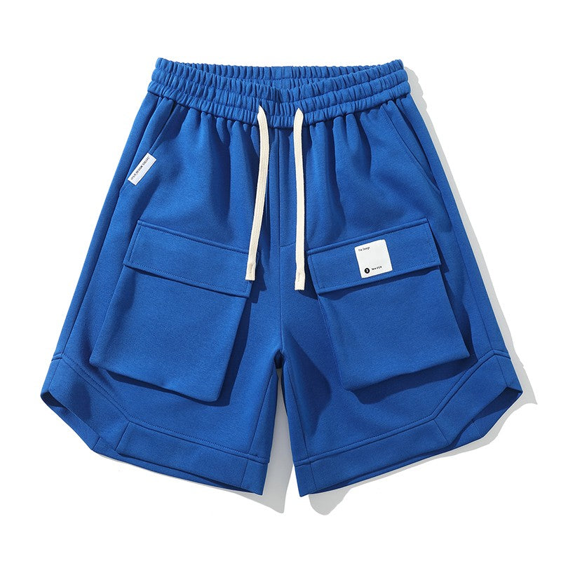 Men blue shorts summer fashion hip-hop large size