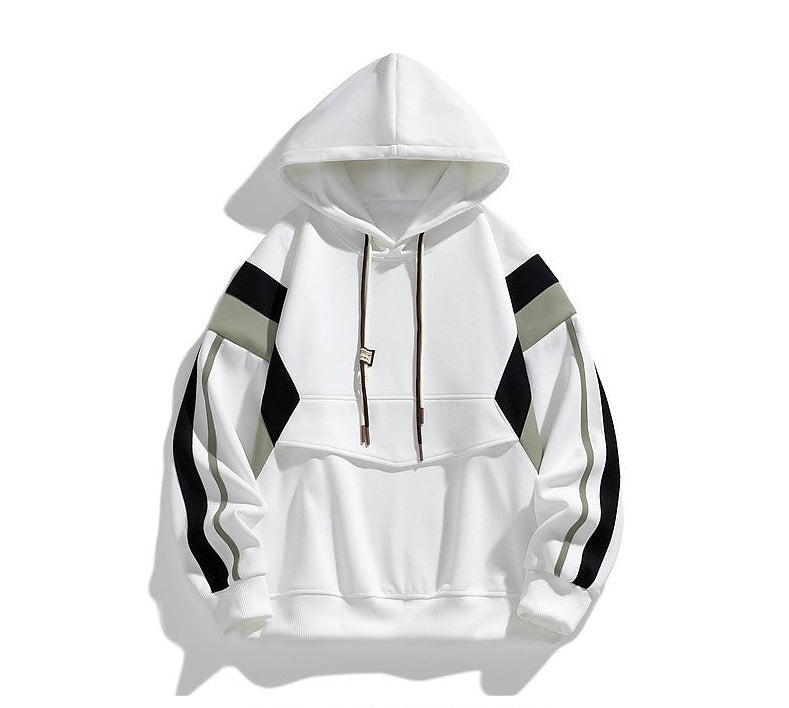 Hoodies oversize unisex contrasting patchwork couple hoodies