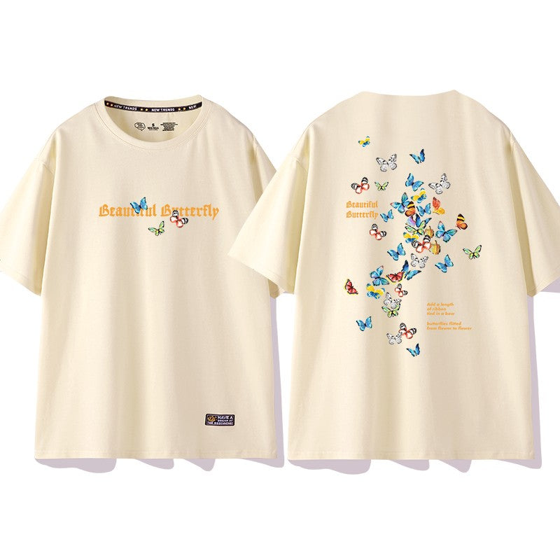 Butterfly T-shirt printed wear