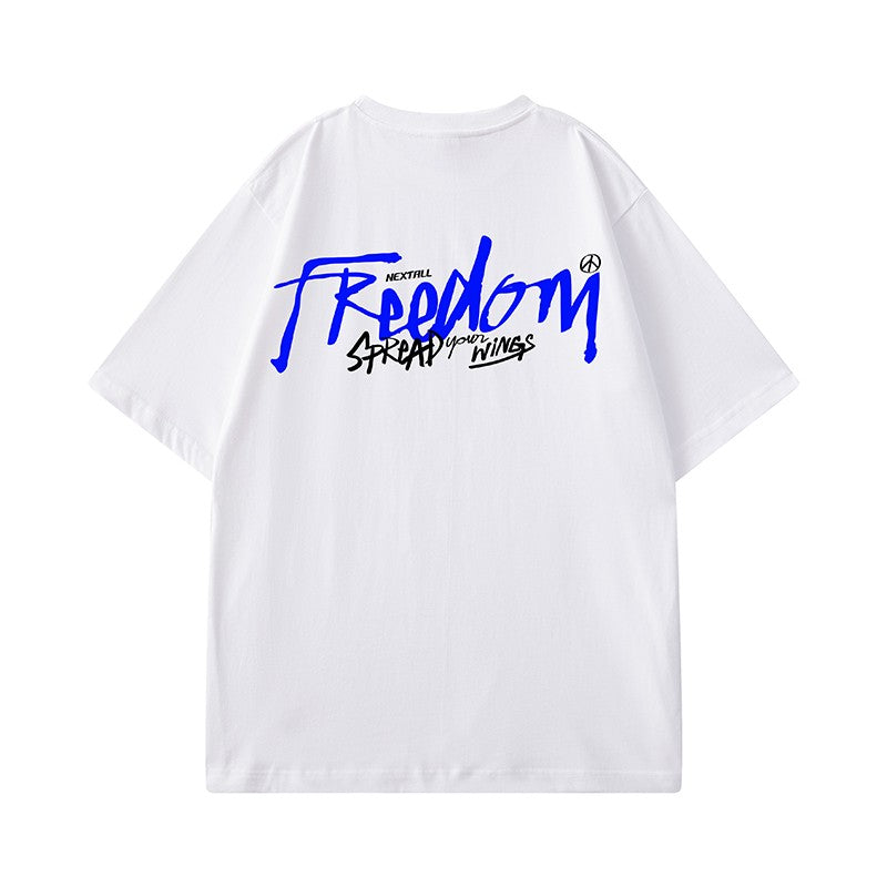 Freedom graphic print unisex oversize t-shirt