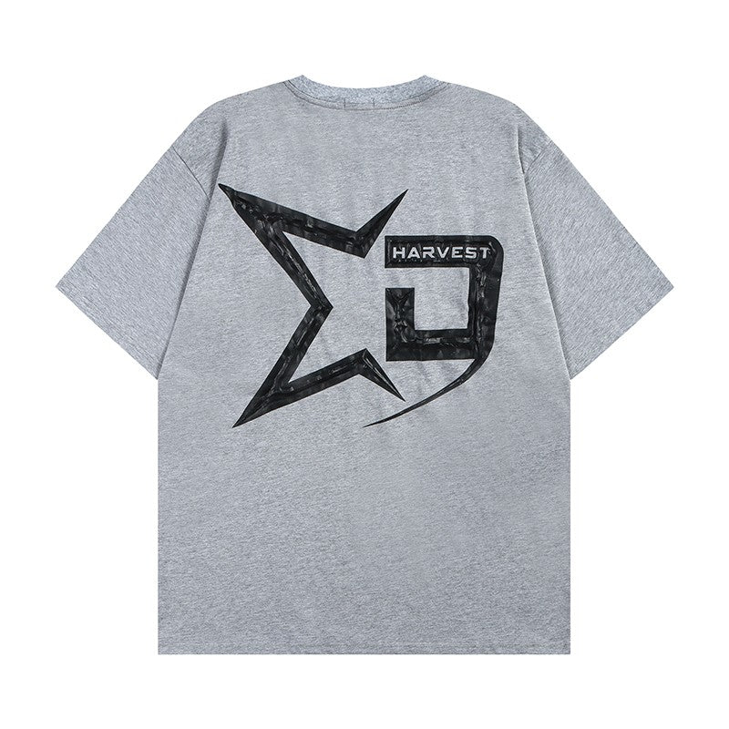 Star Letter Printing Unisex T-shirt