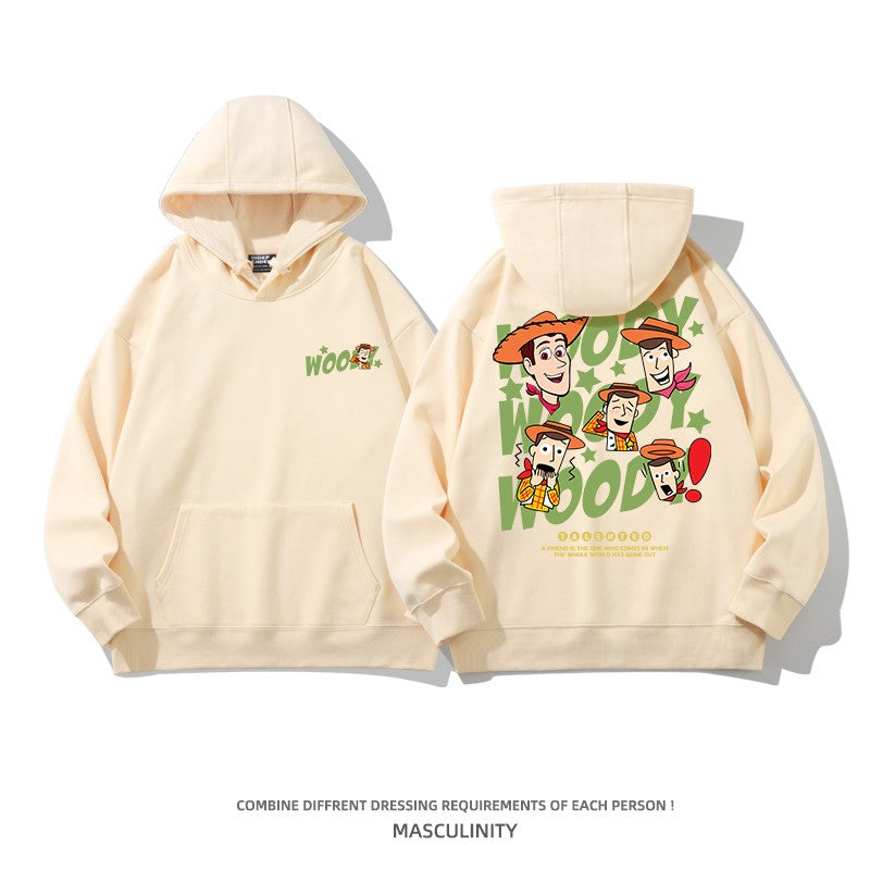 Cartoon Couple Unisex Hoodies