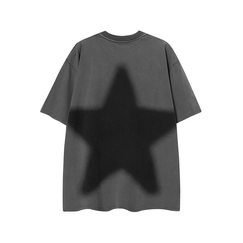 Oversized Star Print Unisex T-shirt