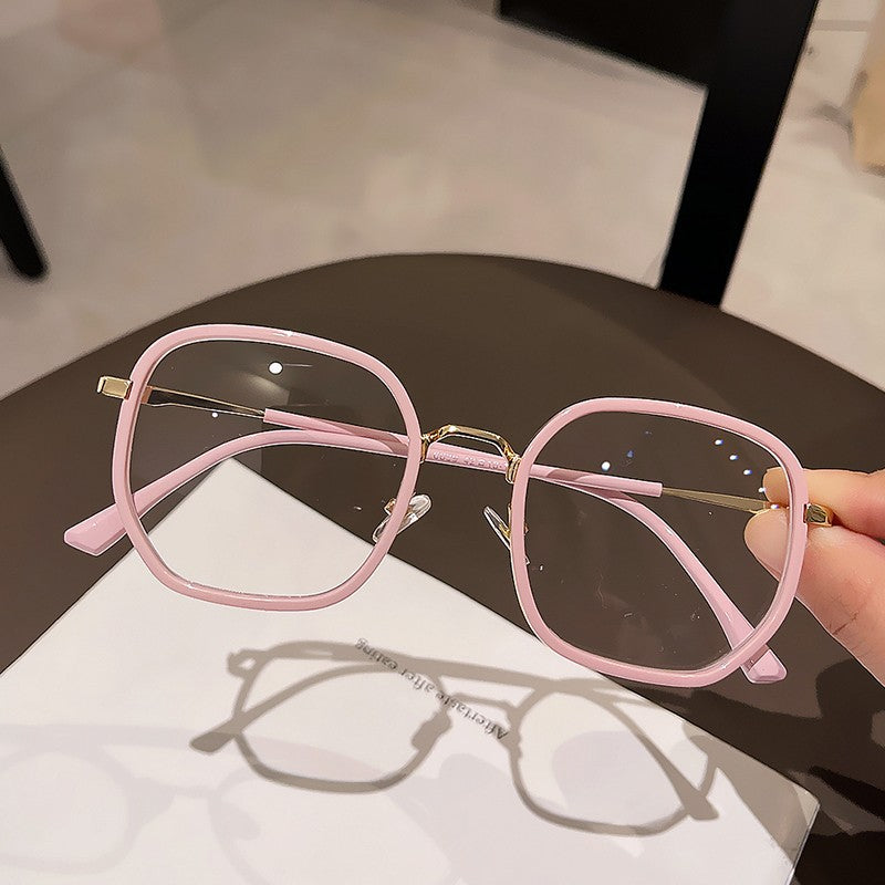 Women plain mirror with gray sun eyeglass