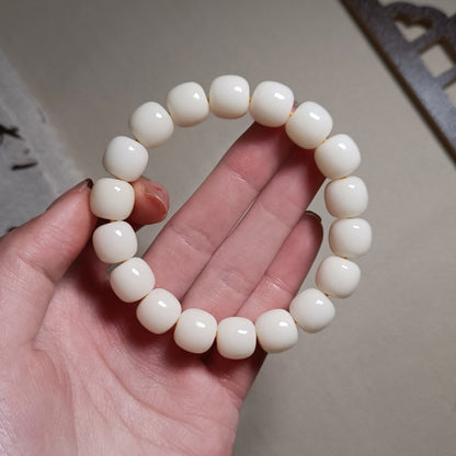 White Jade Bodhi Root Bracelet Female Finger Wrapping Soft Play Bracelet