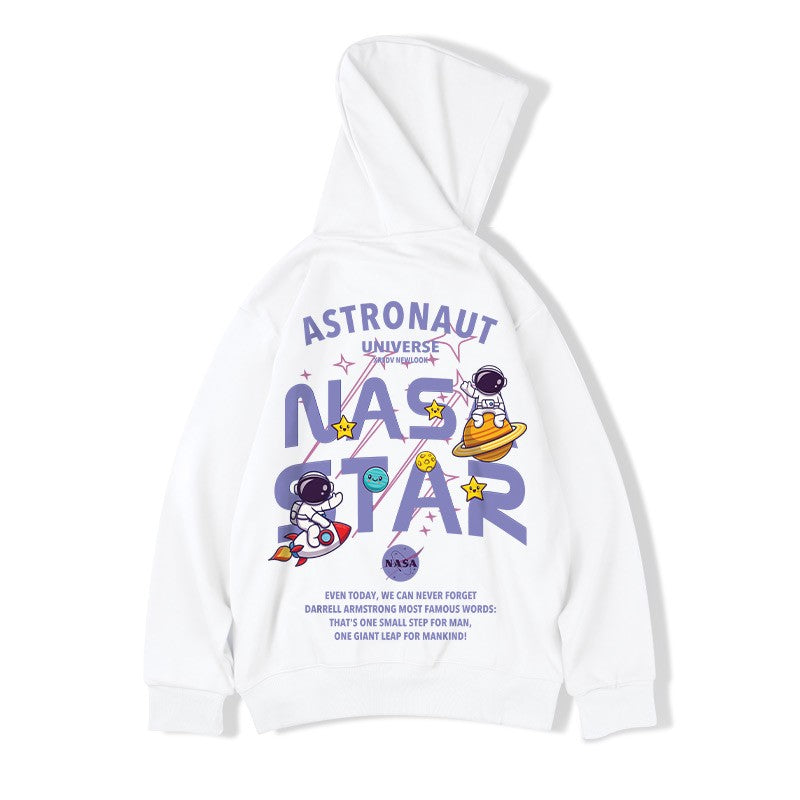 Sweatshirt male astronaut hoodies plus size