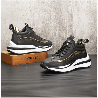 Sports and leisure shoes, men's thick soled Forrest Gump dad shoes