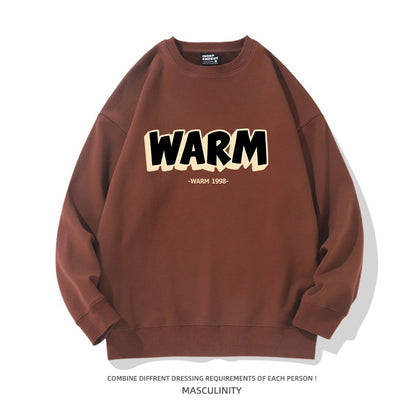 Burgundy heavyweight hoodies oversize couple pullover