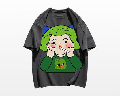 Cute cartoon t-shirt unisex short sleeved T-shirt