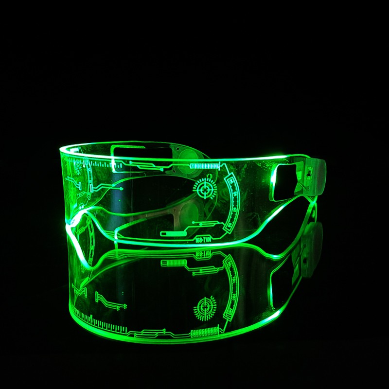 Super coole Discobrille LED Bar Requisiten Brille