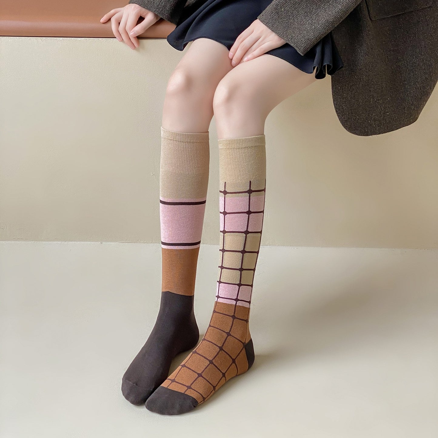 Women's socks autumn and winter unisex pile stockings trendy long tube cotton