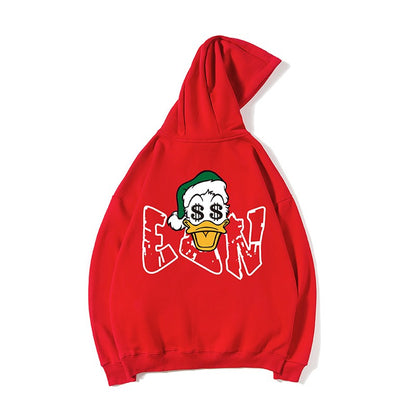 Spoof cartoon hoodies sweatshirt men's oversize large size top