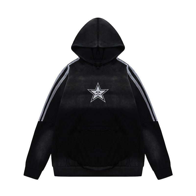 Gradient Star Unisex Hoodies Loose Fit