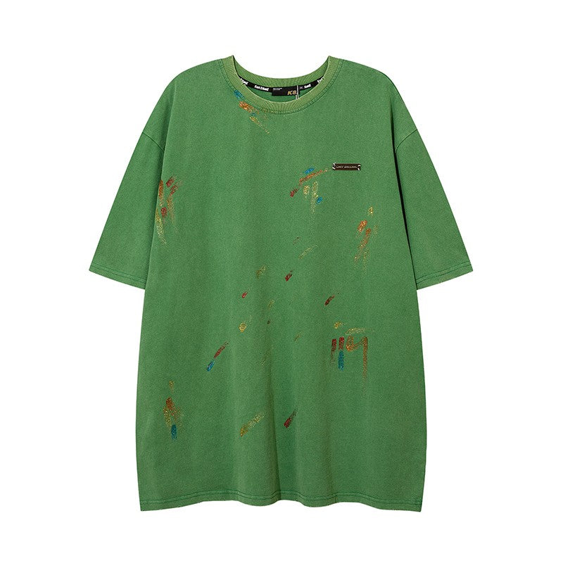 Splash paint oversize unisex loose fit T-shirt