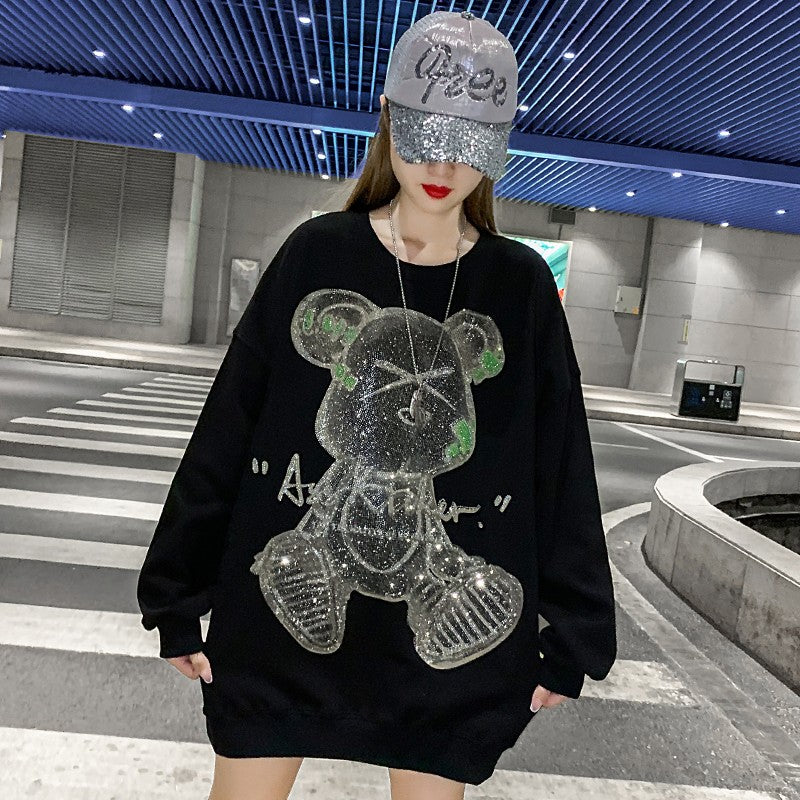 Lard classic Bear diamond sweatshirt women's trend