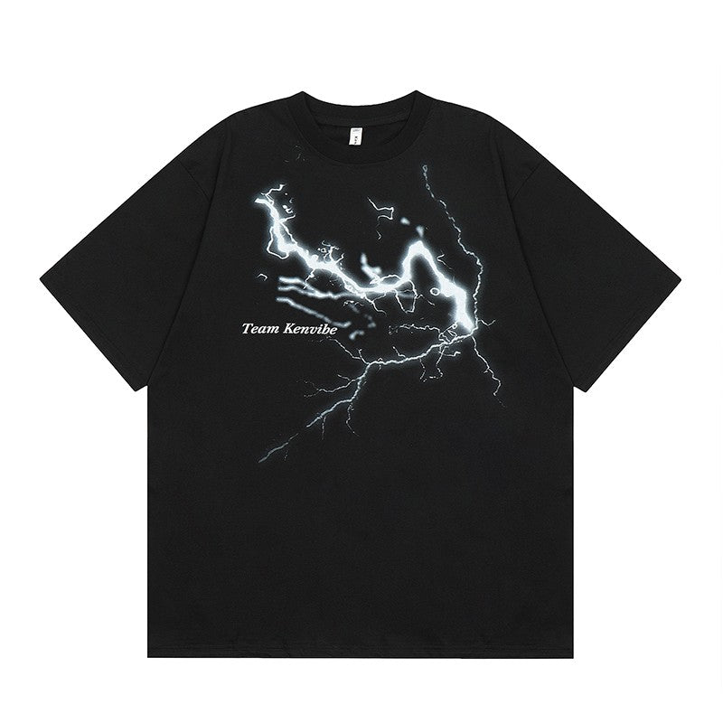 Minimalist lightning T-shirt