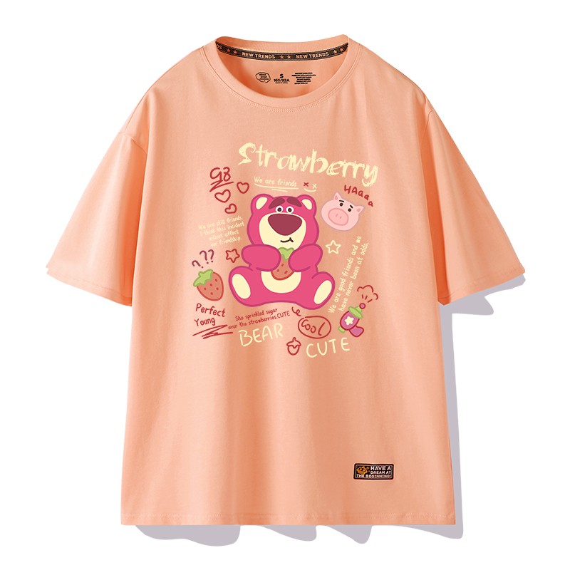 T-shirt Women's Trendy Strawberry Bear Cartoon Top