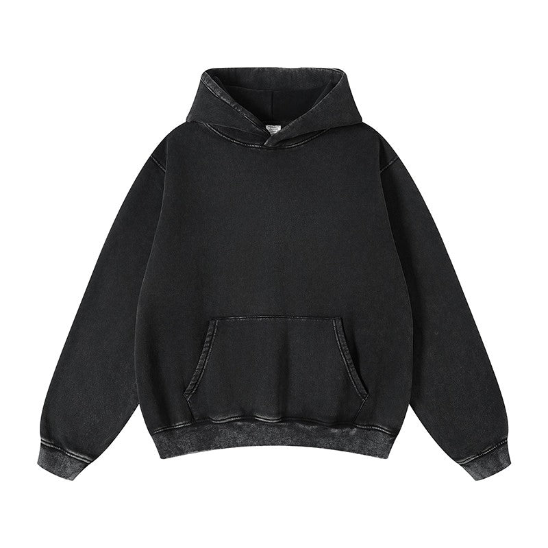 Heavyweight Set Washed Plush Hooded Sweater