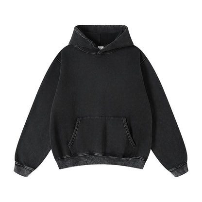 Heavyweight Set Washed Plush Hooded Sweater