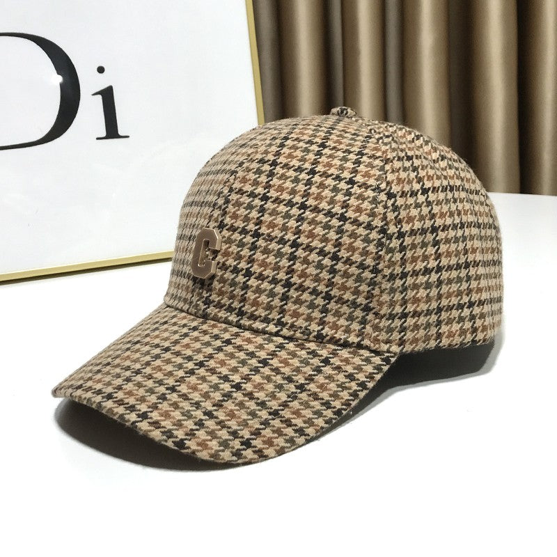 Checkered Thousand Bird Grid Baseball Cap