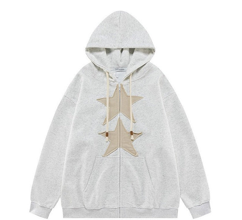 star cardigan sweatshirt jacket