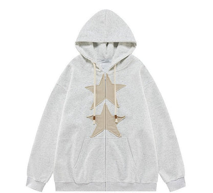 star cardigan sweatshirt jacket