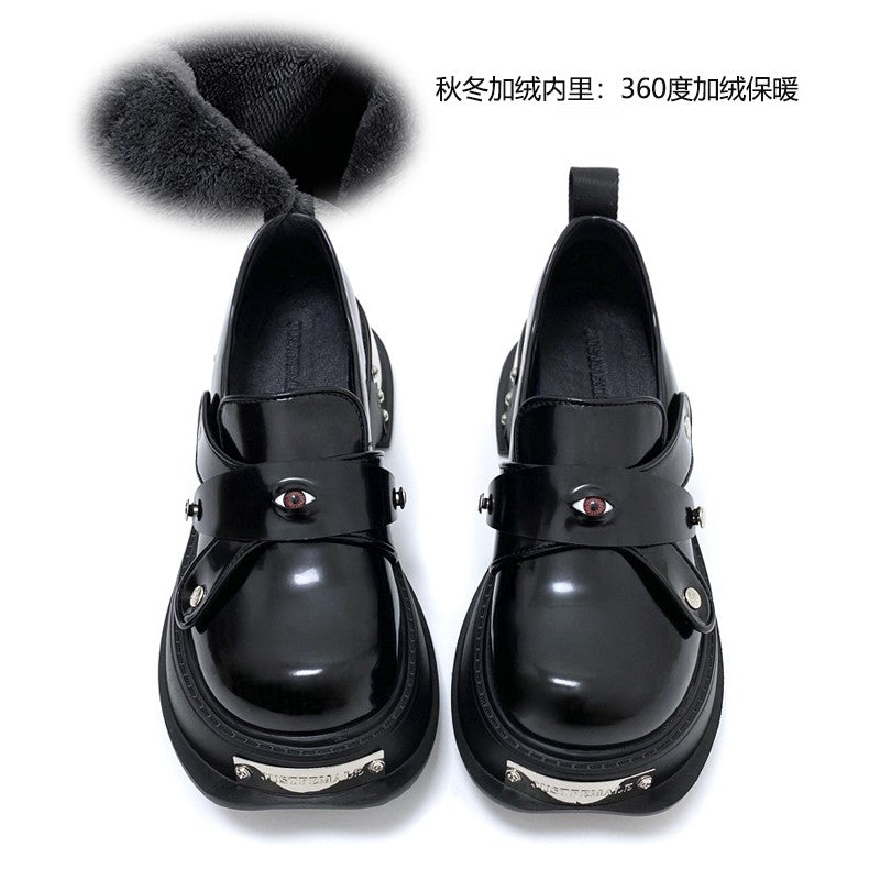 Eye leather shoes women's eye accessories