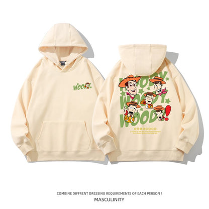 Cartoon Couple Unisex Hoodies