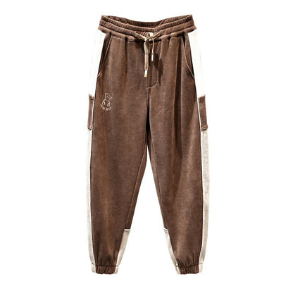 Corduroy men's trousers chenille sweatpants